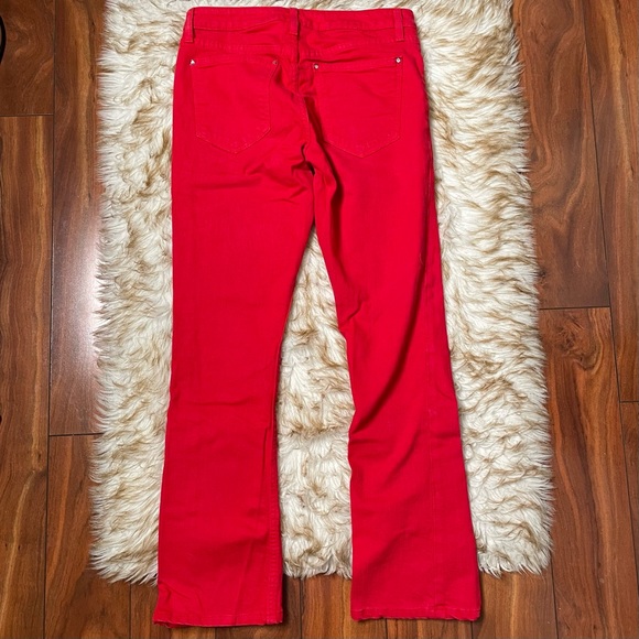 Cache’ baby bootcut rhinestone button jeans - Picture 2 of 7